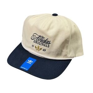 Adidas Originals Mens Masterpiece Strapback Hat OSFA Wonder White Night Indigo